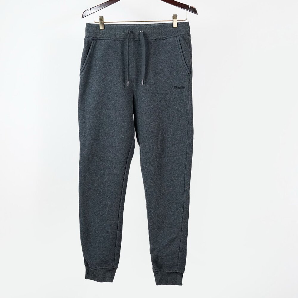 Men's Bench Track Pants Joggers, Charcoal Grey, Size Small